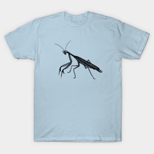 Praying Mantis - hand drawn detailed insect design T-Shirt